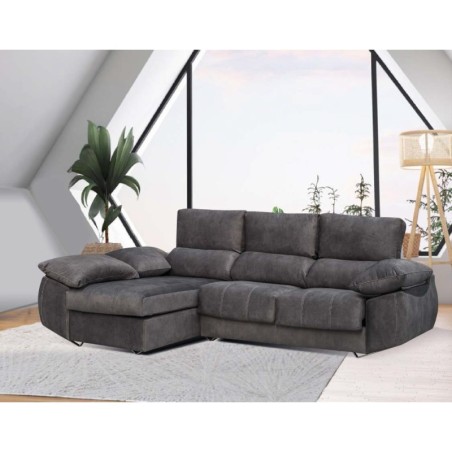 Sofá chaiselongue  black con arcon