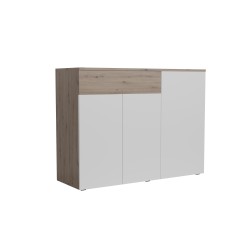 Aparador Rebeca color Blanco y roble artisan