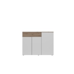 Aparador Rebeca color Blanco y roble artisan