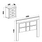 Dormitorio Lara completo con comoda o sinfonier y espejo Dormitorio Lara completo con comoda o sinfonier y espejo