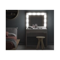 Mesa tocador Alba maquillaje juvenil en blanco