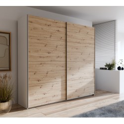 Armario de correderas W18 de  150x210x61,2  blanco artisan