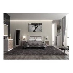DORMITORIO MODELO LARA 22 COLOR ANDERSEN PINO GRIS