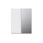 Armario W18 de de puertas correderas 150x210x61,2 blanco con espejo Armario W18 de de puertas correderas 150x210x61,2 blanco con espejo