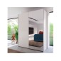 Armario W18 de de puertas correderas 150x210x61,2 blanco con espejo Armario W18 de de puertas correderas 150x210x61,2 blanco con espejo