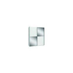 Armario W18 de de puertas correderas 170x210x61,2  blanco con espejo