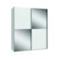 Armario W18 de de puertas correderas 170x210x61,2 blanco con espejo Armario W18 de de puertas correderas 170x210x61,2 blanco con espejo