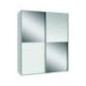 Armario W18 de de puertas correderas 170x210x61,2 blanco con espejo Armario W18 de de puertas correderas 170x210x61,2 blanco con espejo