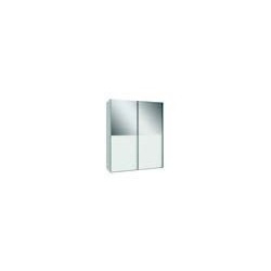 Armario W18 de de puertas correderas 170x210x61,2  blanco con espejo