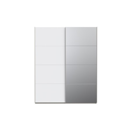 Armario W18 de de puertas correderas 170x210x61,2  blanco con espejo