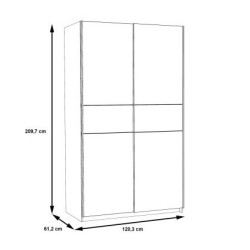 copy of Armario de correderas winner 120x210 blanco