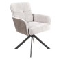 Silla Solul muelles tela gris o beige