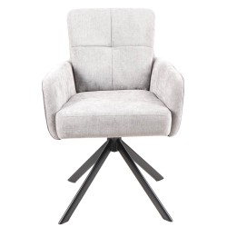Silla Solul muelles tela gris o beige