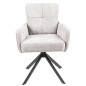 Silla Solul muelles tela gris o beige