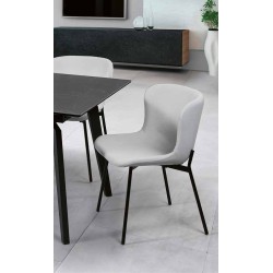 Silla Cairwest en gris claro pata negra
