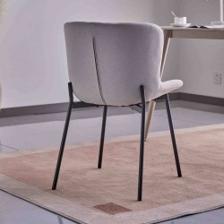 Silla Cairwest en gris claro pata negra