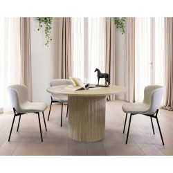 Silla Cairwest en gris claro pata negra