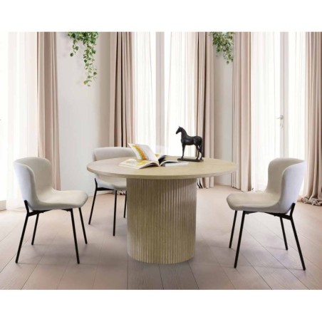Silla Cairwest en gris claro pata negra