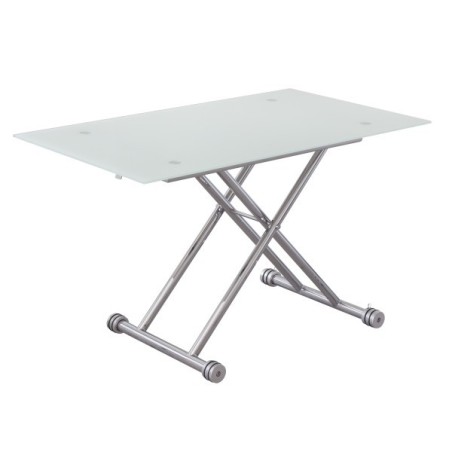Mesa de centro hidráulica Alvilla Blanco, White