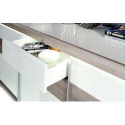 Aparador canela blanco y nelson, con luces leds