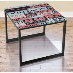 Mesa de centro de  cristal Modelo Danubio