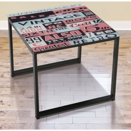 Mesa de centro de  cristal Modelo Danubio