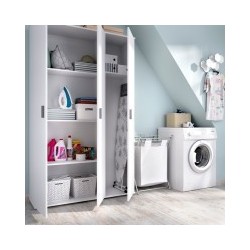 Armario 3 puertas multiuso modelo fit en blanco