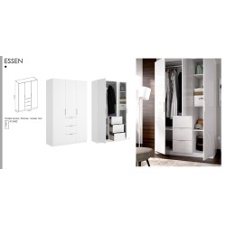 Armario 3 puertas 3 contenedores md. essen blanco brill0