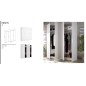 Armario 4 puertas mod. essen blanco brillo