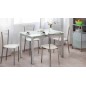 Silla de cocina metálica blanca modelo ferran Silla de cocina metálica blanca modelo ferran