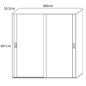 Armario soto 2 puertas correderas pino andersen-roble