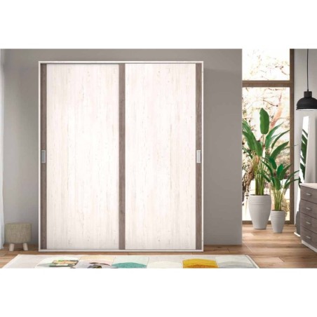 armario lara puertas correderas pino andersen gris