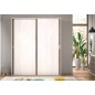 Armario lara puertas correderas pino andersen gris