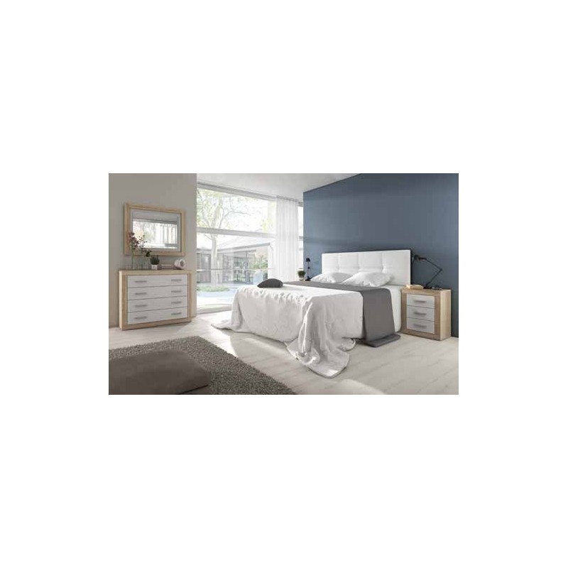 Dormitorio modelo lara 59 cabezal deva cambria blanco Dormitorio modelo lara 59 cabezal deva cambria blanco