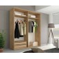 Armario puertas correderas lucena pino andersen gris