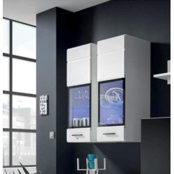 COMPOSICION SALON MODELO ALASKA BLANCO BRILLO CON LEDS