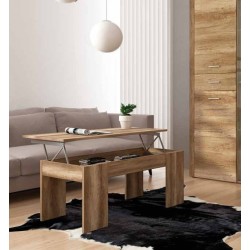 MESA DE CENTRO ELEVABLE MODELO LARA COLOR CAÑON