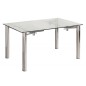 Mesa comedor cristal rectangular savia Mesa comedor cristal rectangular savia