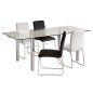 Mesa comedor cristal rectangular savia Mesa comedor cristal rectangular savia