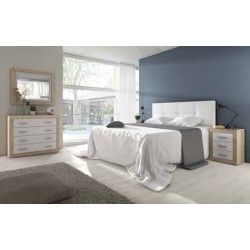 CABECEROY DOS MESITAS LARA MODELO DEVA EN PU BLANCA Y GRAFITO Dormitorios de matrimonio 161,00 € 133,06 €