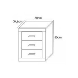 Copy of dormitorio monika 03 en pino andersen gris