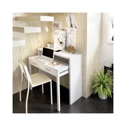 Consola modelo seven extensible 88x99  en color blanco brillo