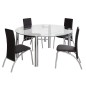 Mesa de comedor cristal redonda lizana Mesa de comedor cristal redonda lizana