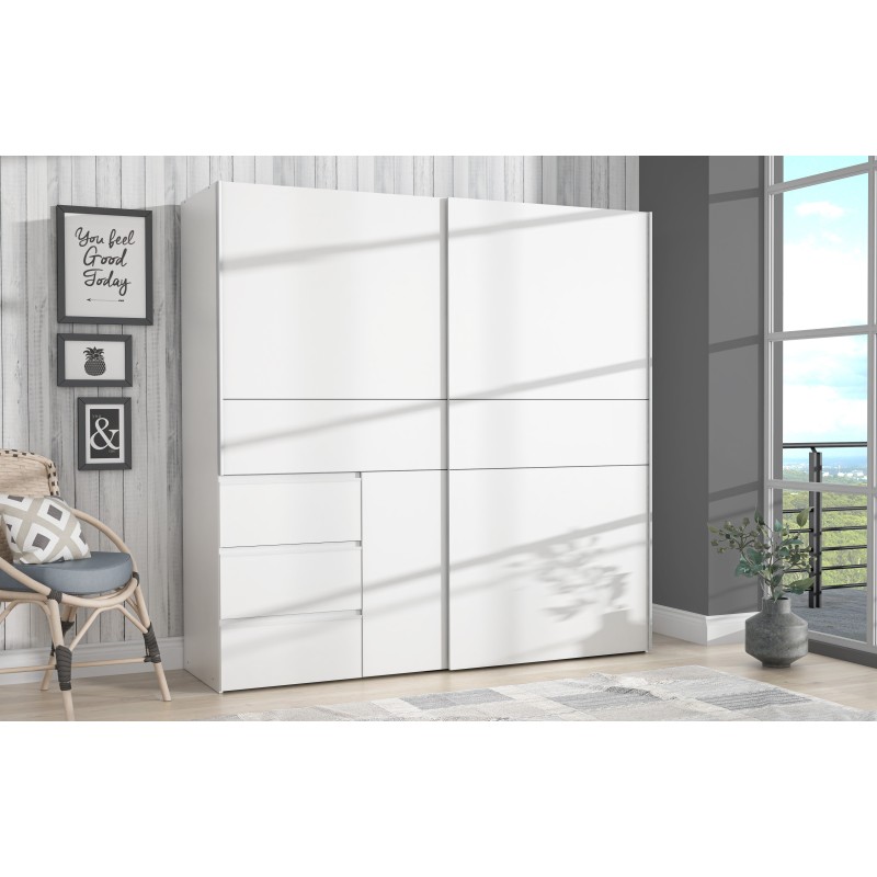 Armario de correderas tokio 200x201 blanco Armario de correderas tokio 200x201 blanco