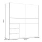 Armario de correderas tokio 200x201 blanco Armario de correderas tokio 200x201 blanco