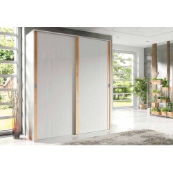 ARMARIO MERLIN 2 PUERTAS CORREDERAS PINO ANDERSEN-ROBLE (ENTREGA INMEDIATA)