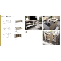 Mueble bajo de televisión modelo Ness