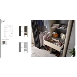 VESTIDOR CON CORTINA MODELO SUIT UN CAJON DE 160