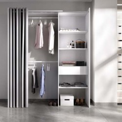 VESTIDOR CON CORTINA MODELO SUIT UN CAJON DE 160