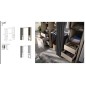 Vestidor con cortina modelo suit cuatro cajones de 180